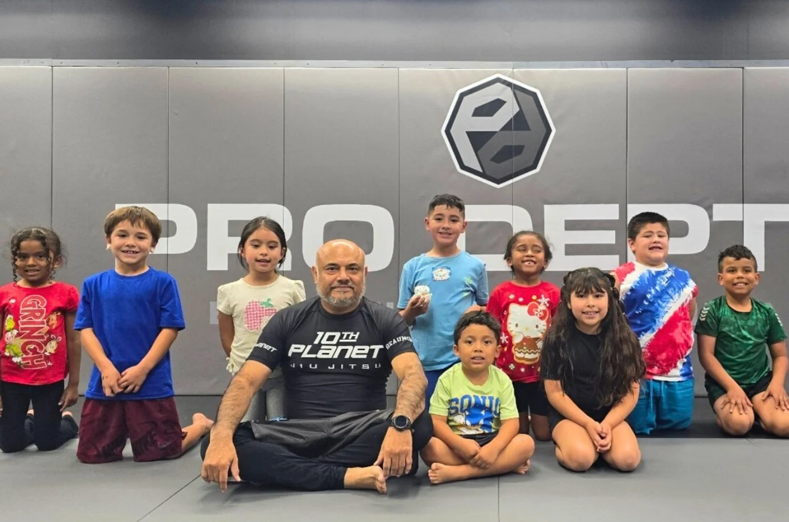 Kids martial arts class at Pro Depth Jiu-Jitsu