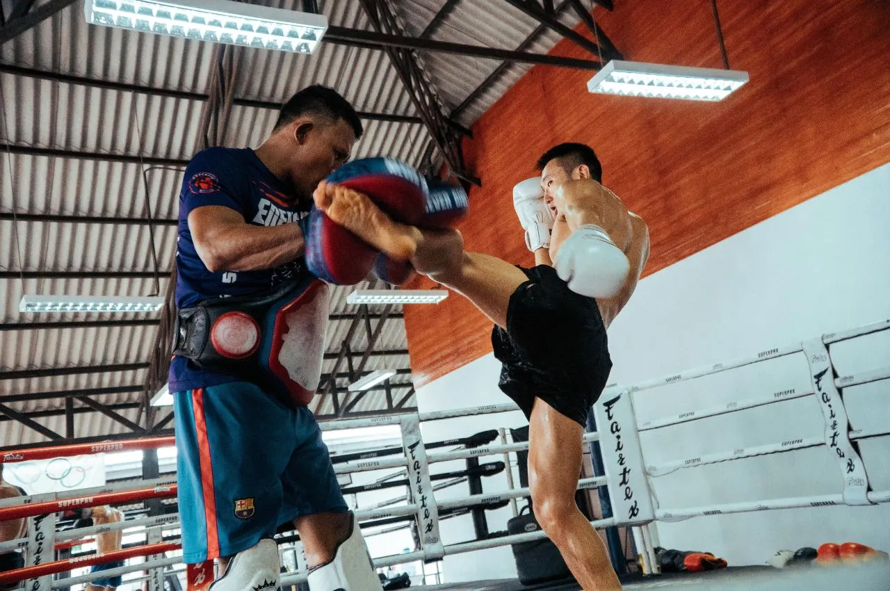Muay Thai class at Pro Depth Jiu-Jitsu